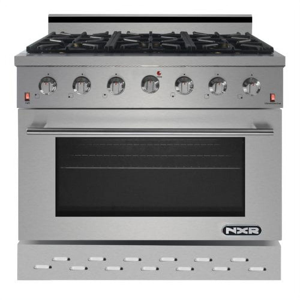 NXR Range 36” 5.5 cu ft Gas Range in Stainless Steel