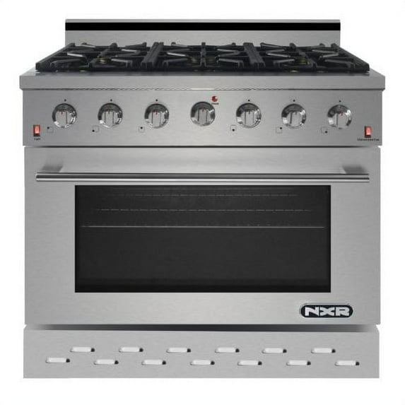 NXR Range 36” 5.5 cu ft Gas Range in Stainless Steel