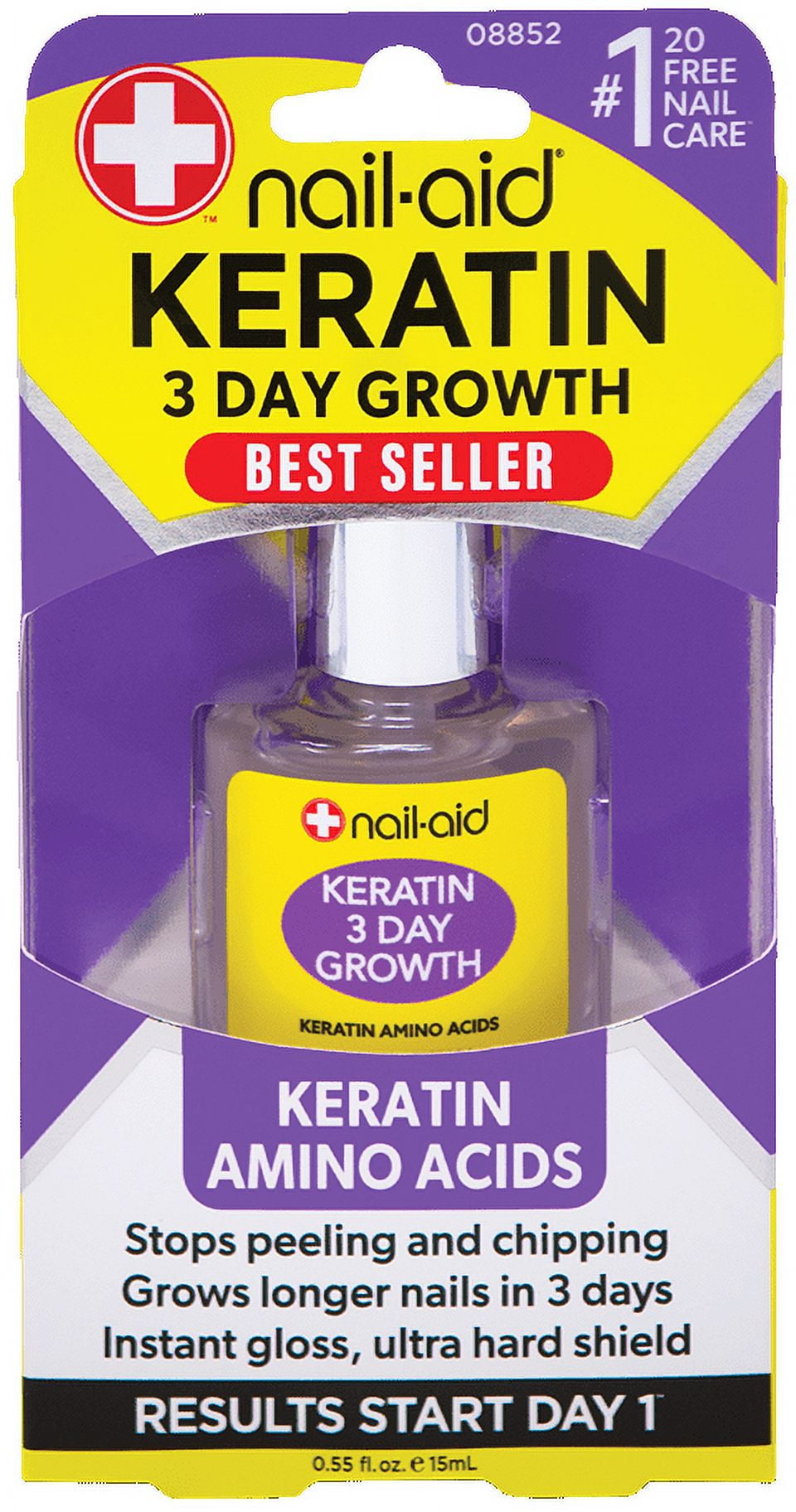 Nail-Aid 3 Day Growth Keratin Amino Acids Formula, 0.55 Fl Oz