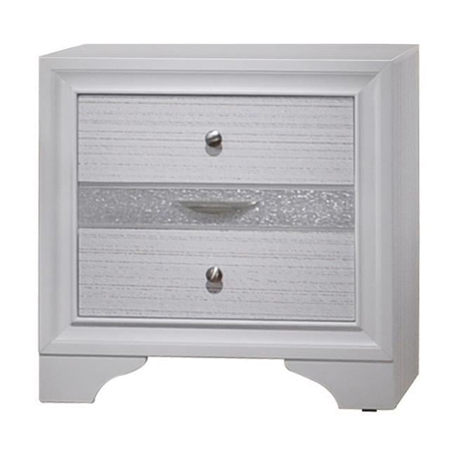 Mesita de Noche Naima - Blanco - 61 x 61 x 17 in.