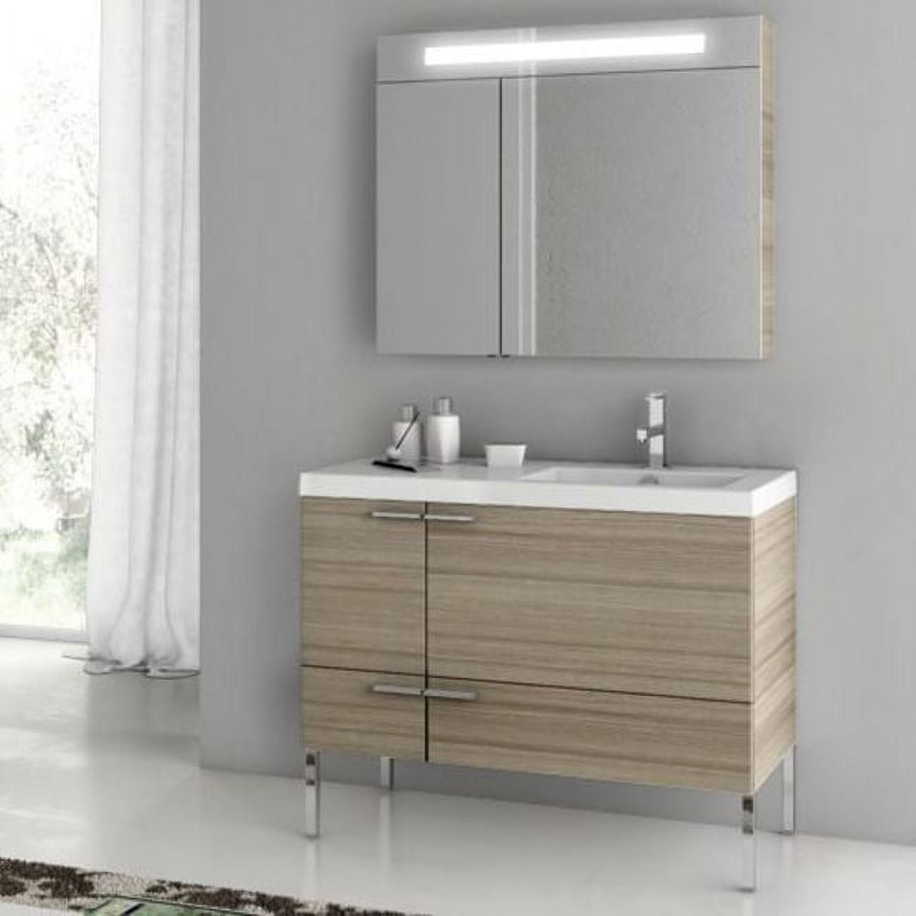 Nameeks Ans23 Acf 39-1/5" Floor Standing Vanity Set - Larch Canapa