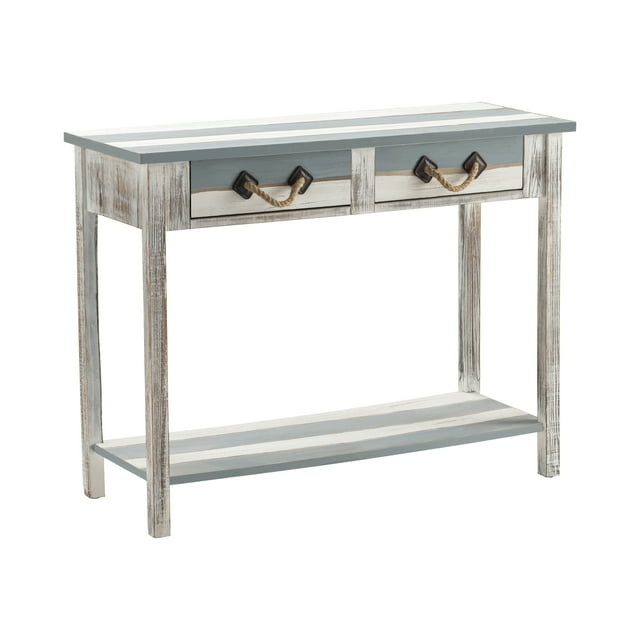 Nantucket 2 Drawer Weathered Wood Console