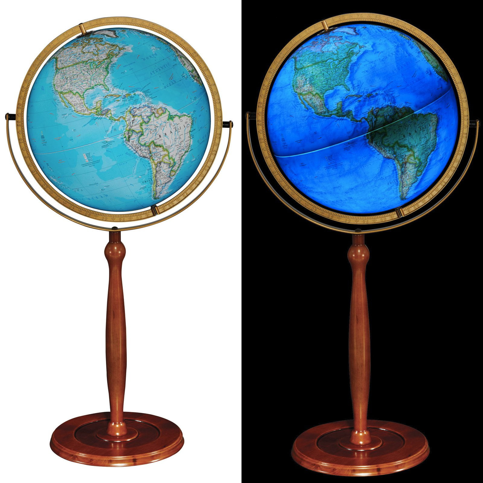 Replogle Chamberlin Illuminated Floor Globe, Blue 16"