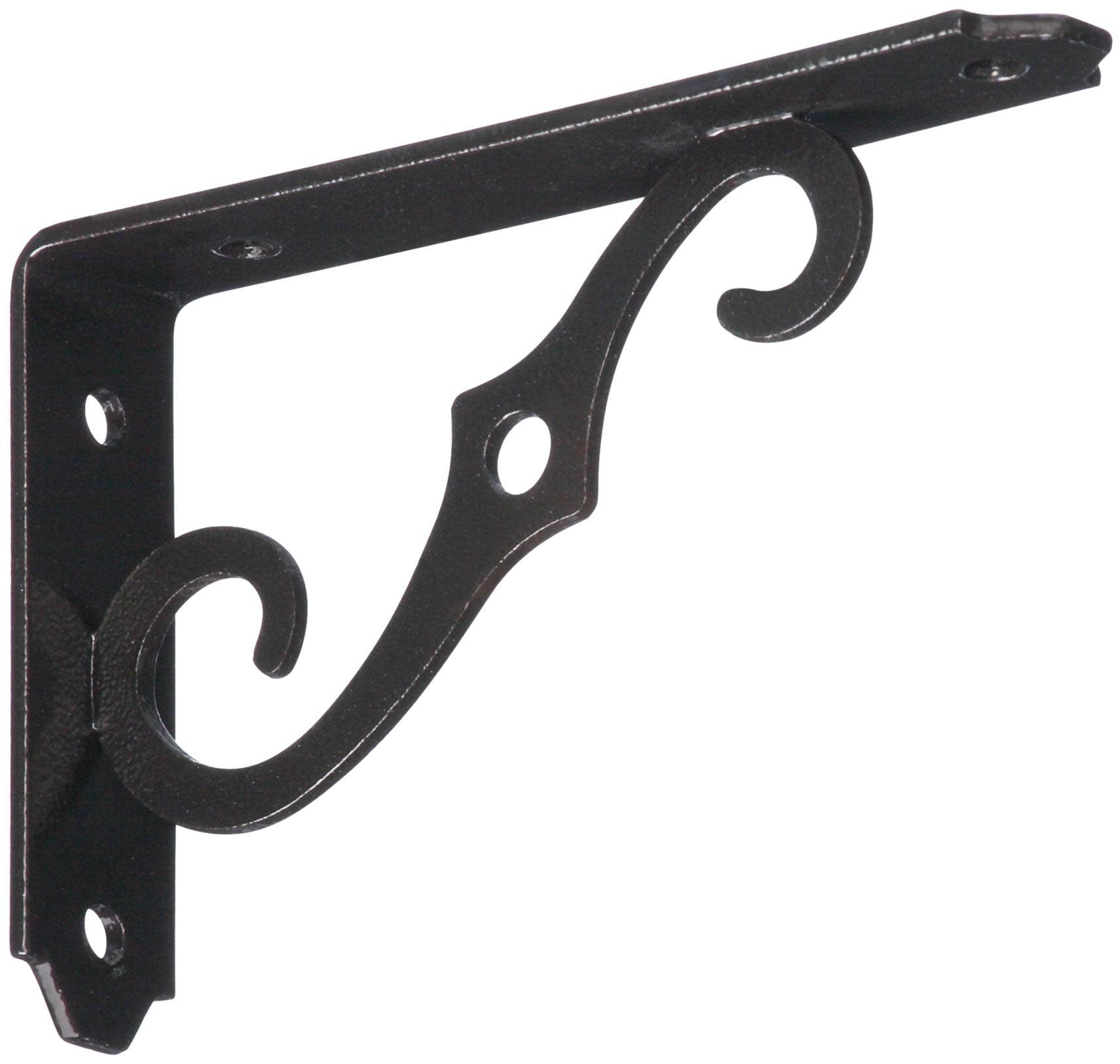 National N229-401 5 x 3.5 in. Ornamental Shelf Bracket, Antique Bronze