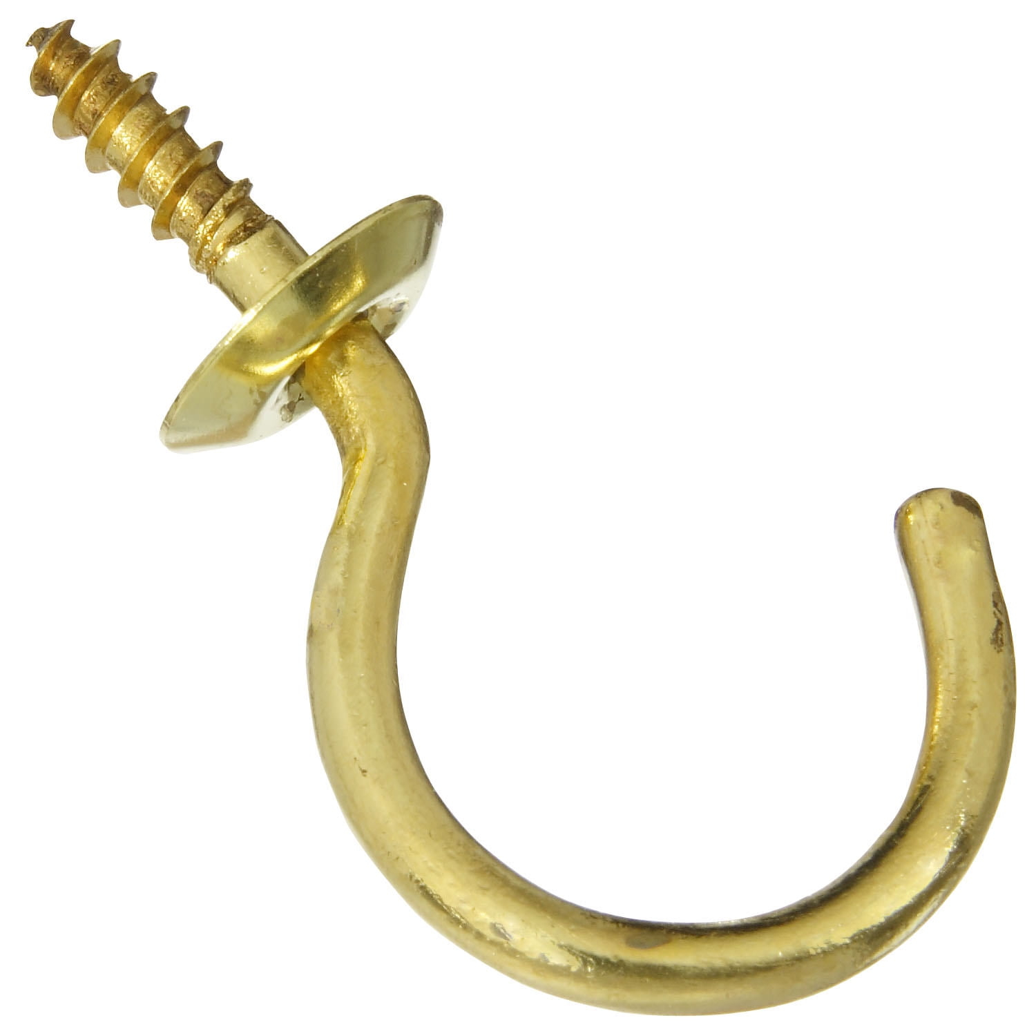 National Hardware Gold Solid Brass Cup Hook 15 lb 1 pk