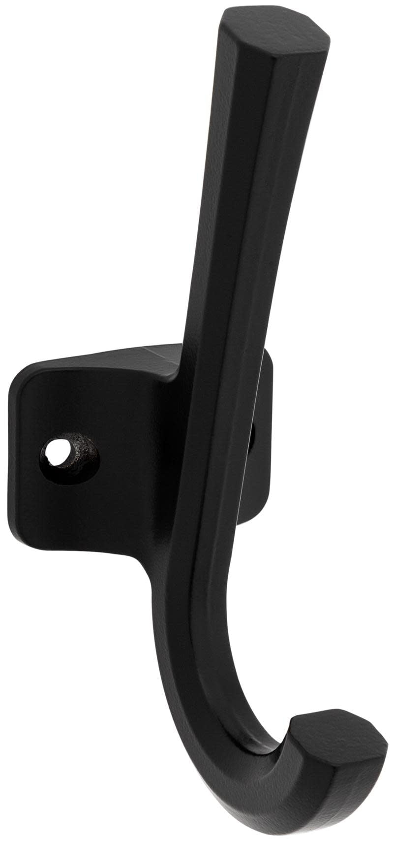 National Hardware N337-912 Powell Angled Hook, 4-15/16", Matte Black