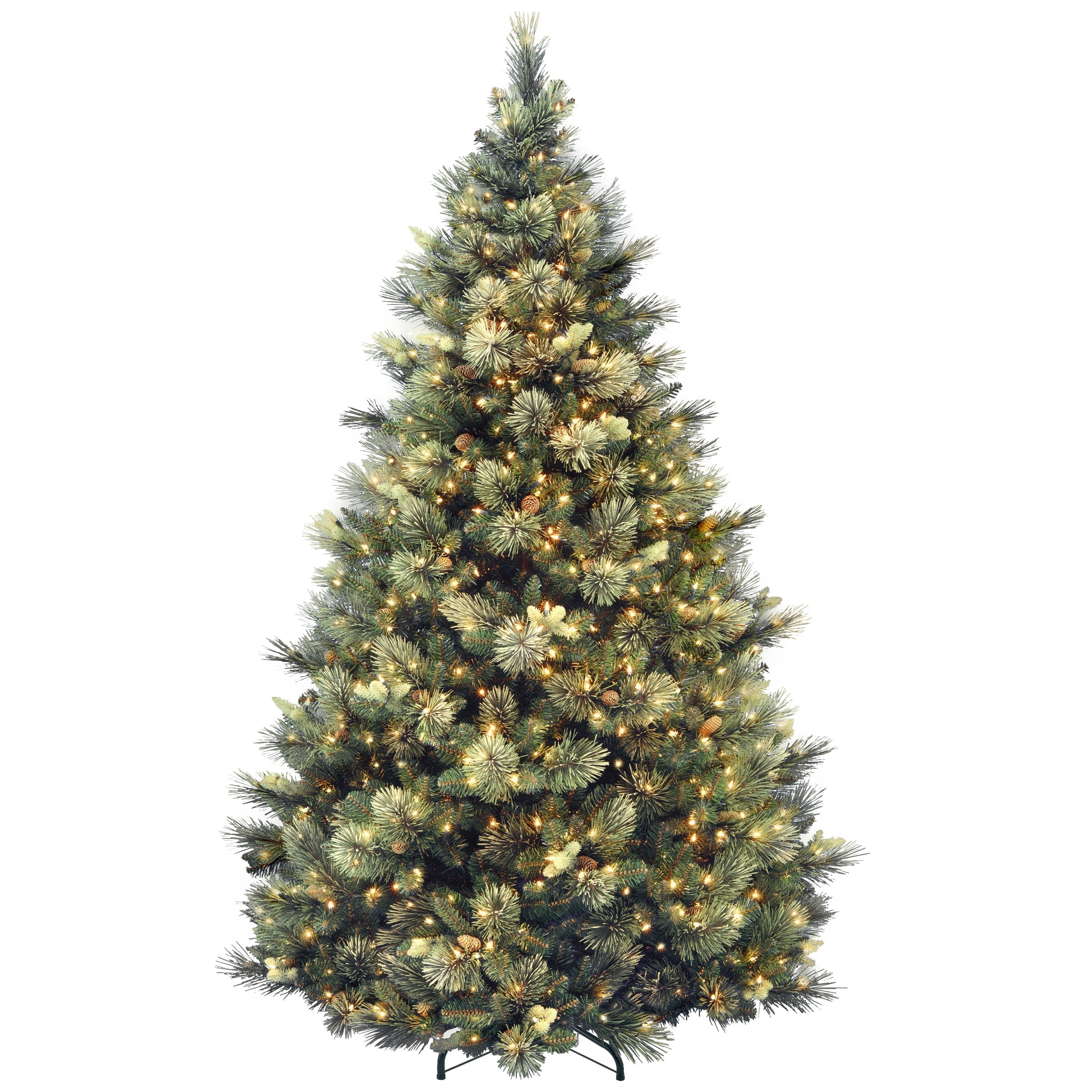 National Tree Company Carolina Pine 7.5 Foot Artificial Holiday Prelit Christmas Tree w/750 Clear Lights,1399 Branch Tips