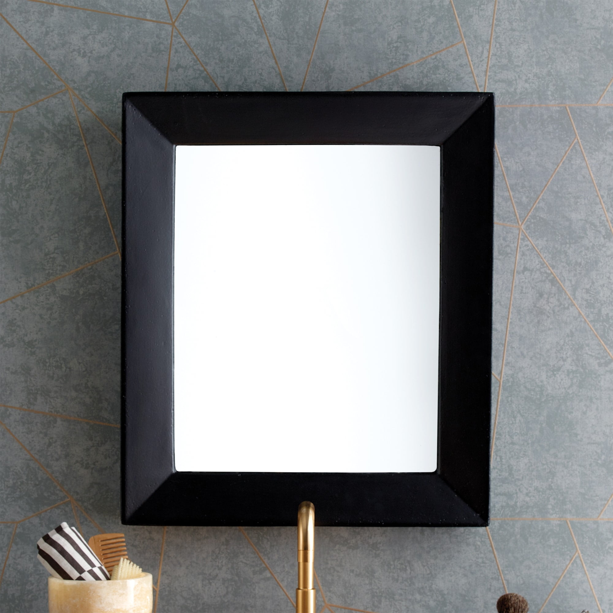 Portola Modern & Contemporary Beveled Bathroom / Vanity Mirror