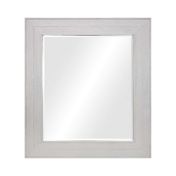 Native Trails Vintner's Reclaimed Wood Rectangular Wall Mirror - 29 x 33 x 1.5 Grigio Grey