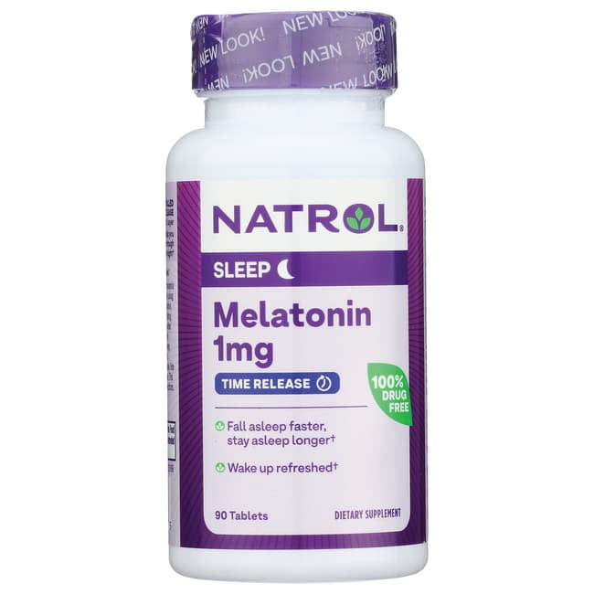 Natrol Dietary Supplements Melatonin Time Release 1 mg Tablet 90ct.