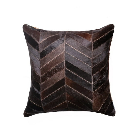 eRug Outlet Torino Leather/Suede Throw Square Pillow Cover & Insert