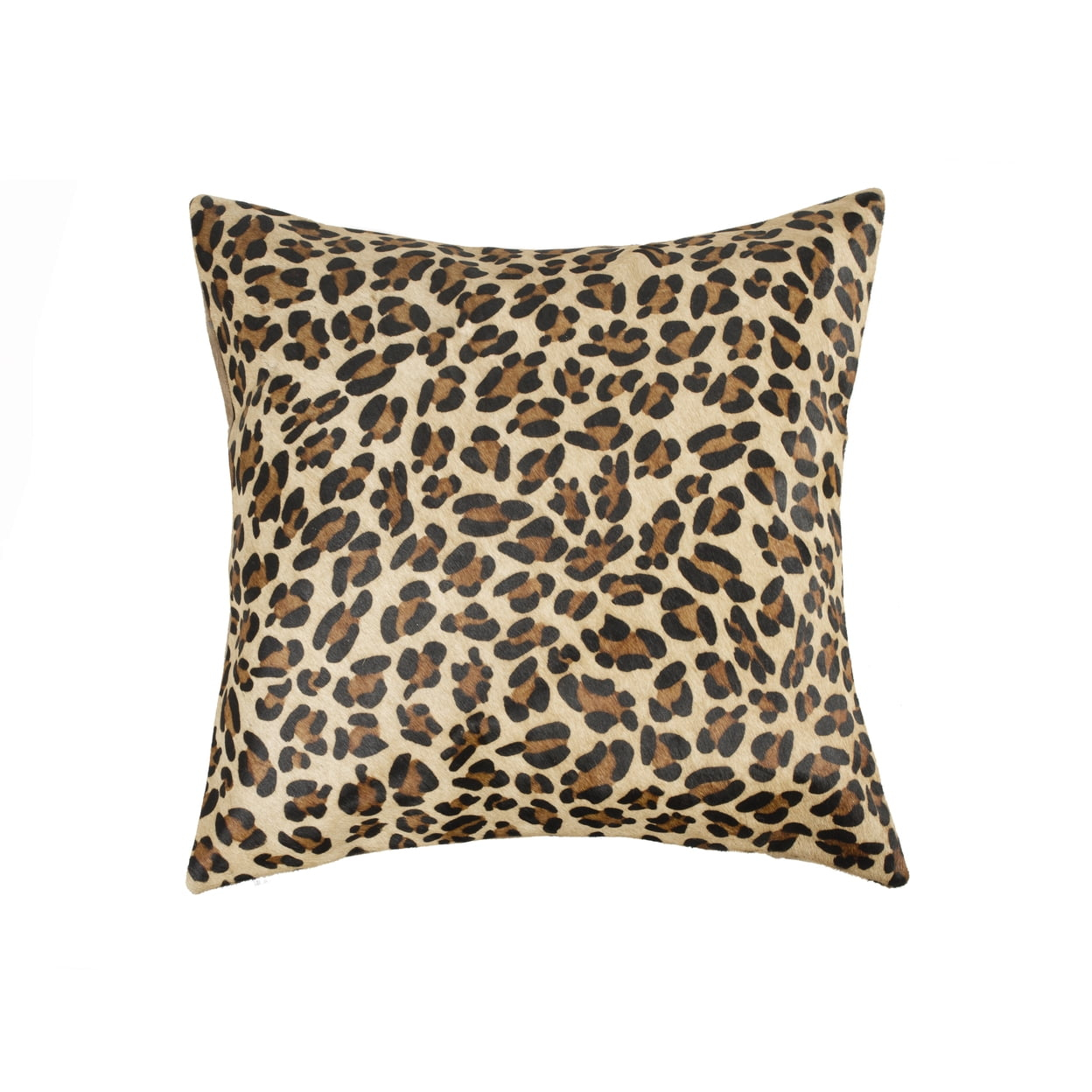 Natural Torino Togo Cowhide Pillow Leopard 18x18 1-Piece