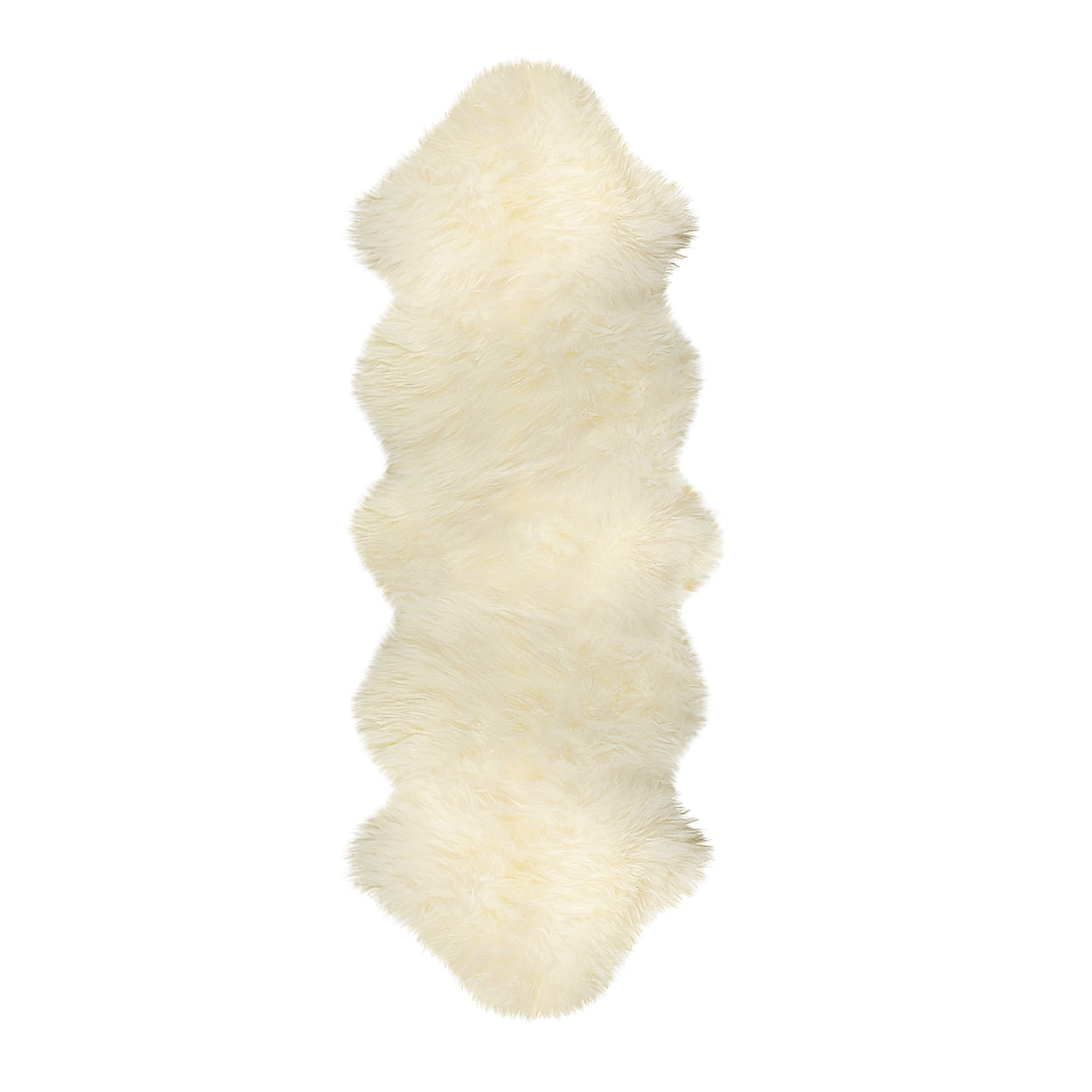 Natural New Zealand Sheepskin Double Rug | Natural | 2'x6'