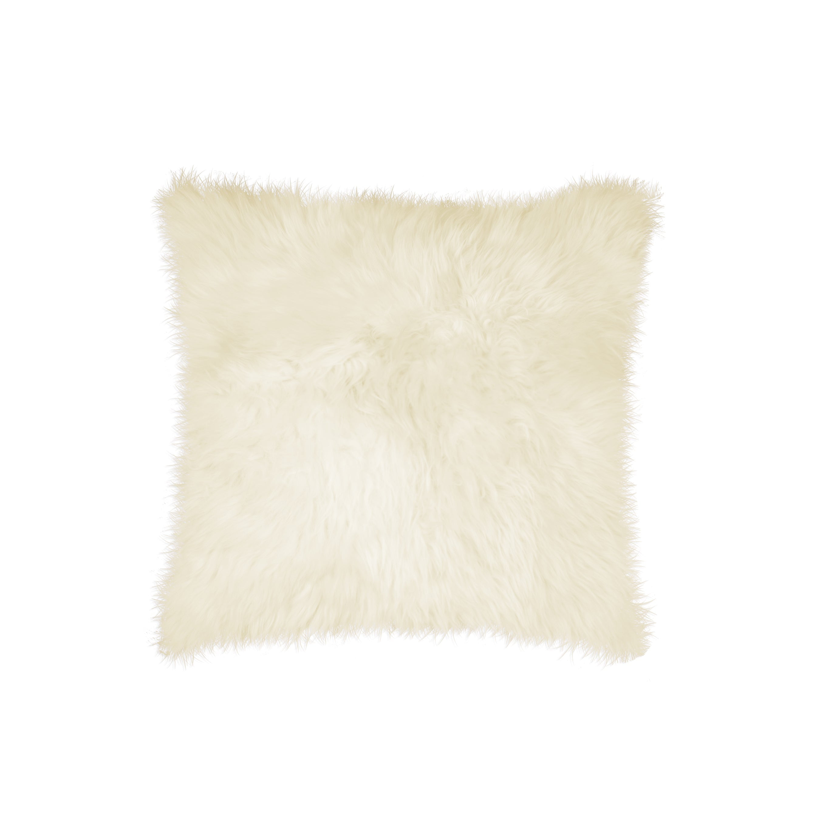 Natural New Zealand Sheepskin Pillow | Natural | 18"x18"