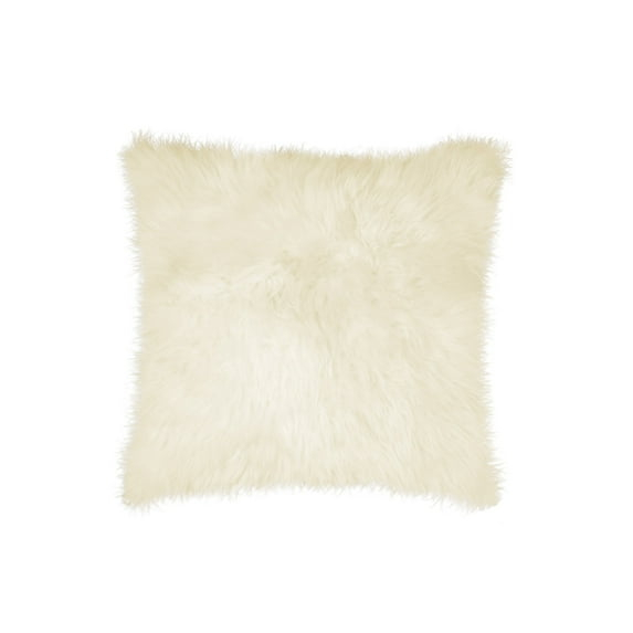 Natural New Zealand Sheepskin Pillow | Natural | 18"x18"