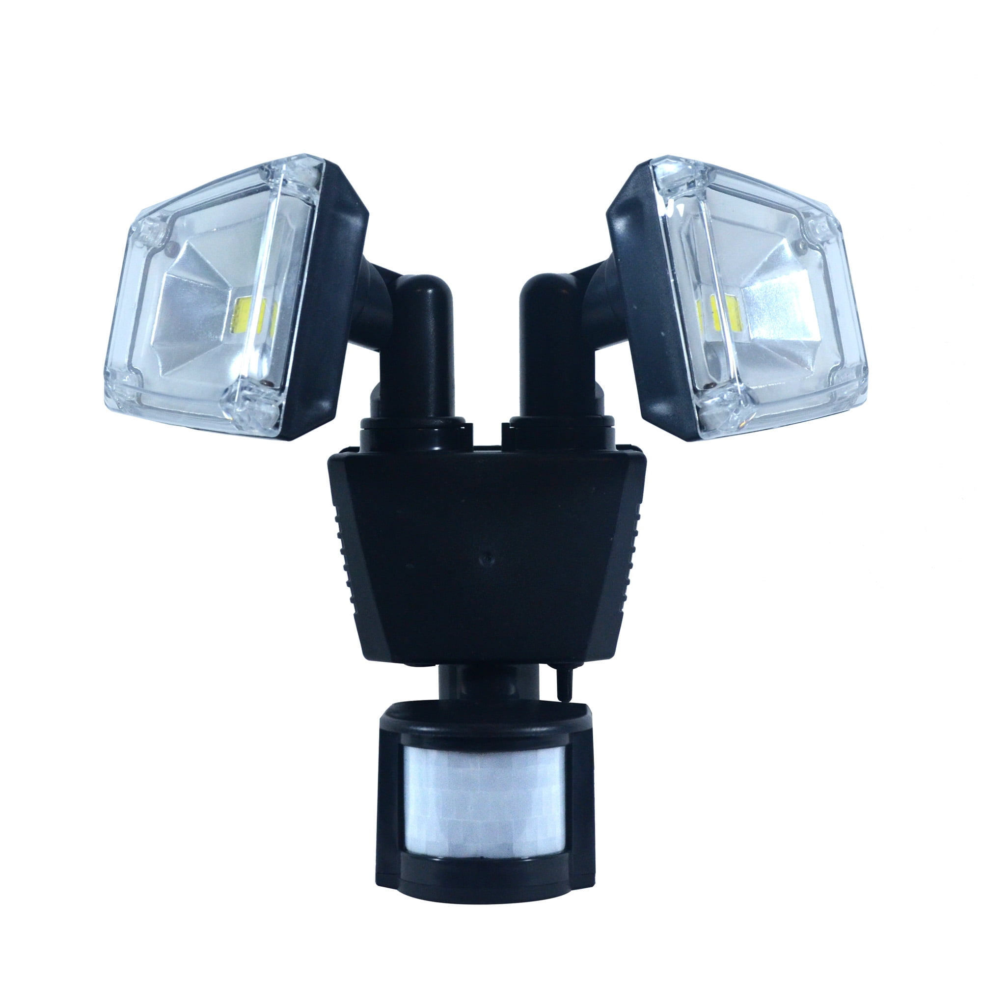 Nature Power 2 - Head LED Solar Powered Dusk to Dawn Outdoor Security Flood Light with Motion Sensor