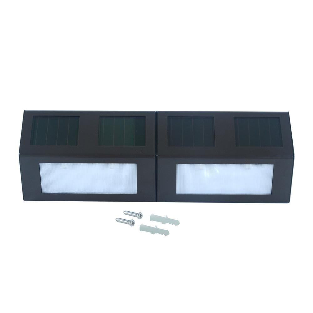 Nature Power Bronze Solar Step Lights - Set of 4