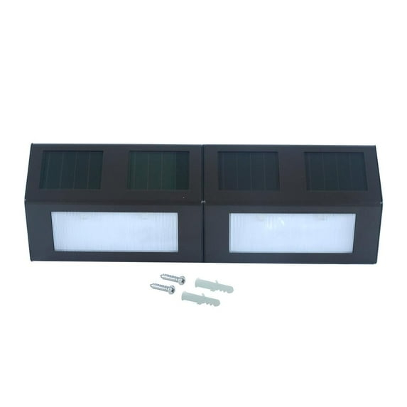 Nature Power Bronze Solar Step Lights - Set of 4