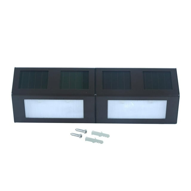 Nature Power Bronze Solar Step Lights - Set of 4