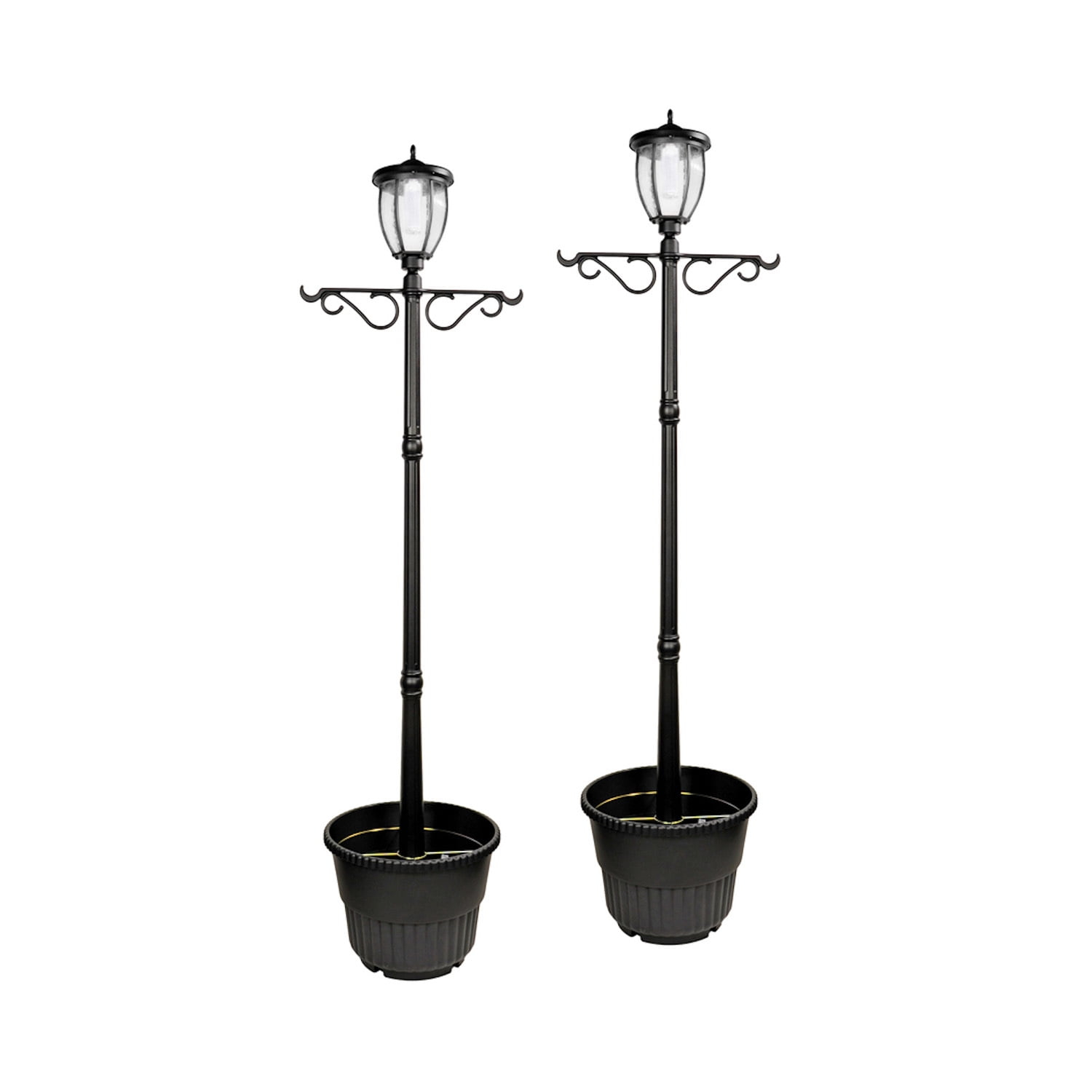 Nature Power 72'' Solar Powered Outdoor Floor Lamp (Set of 2)