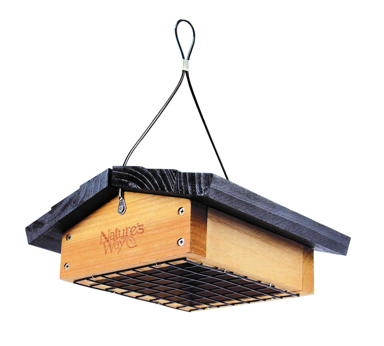 'Nature's Way Cedar Suet Upside-Down Bird Feeder 1 Cake, Brown