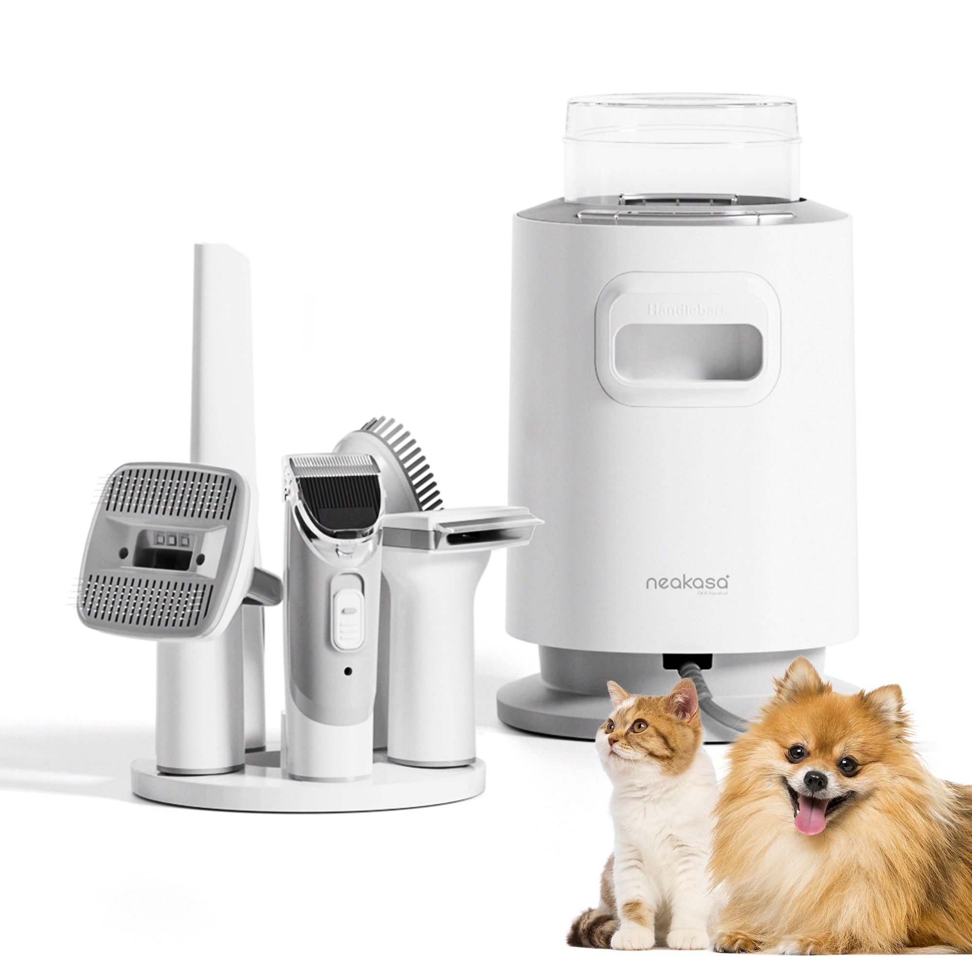 Neakasa P0 Pro Dog Grooming Kit for Cats & Small Dogs,6.6lbs Lightweight Vacuum, 45dB Ultra-Quiet Clippers, At-Home Pet Hair Removal System