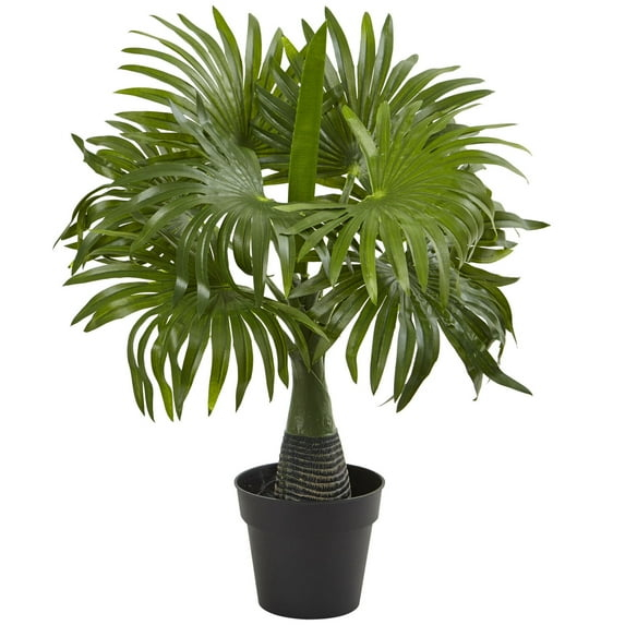 HomeStock Country Cottage 16In. Mini Fountain Palm Artificial Plant