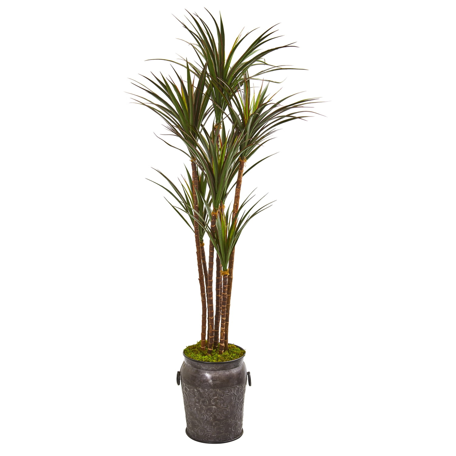 Nearly Natural 6ft. Giant Yucca Artificial Tree in Decorative Planter UV Resistant (Indoor/Outdoor)