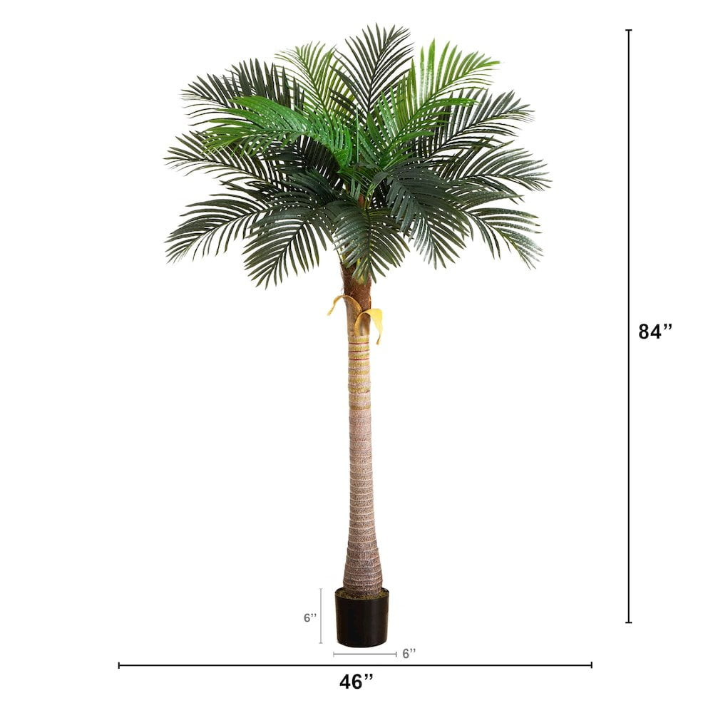 Nearly Natural 7ft. Artificial Coconut Palm Tree