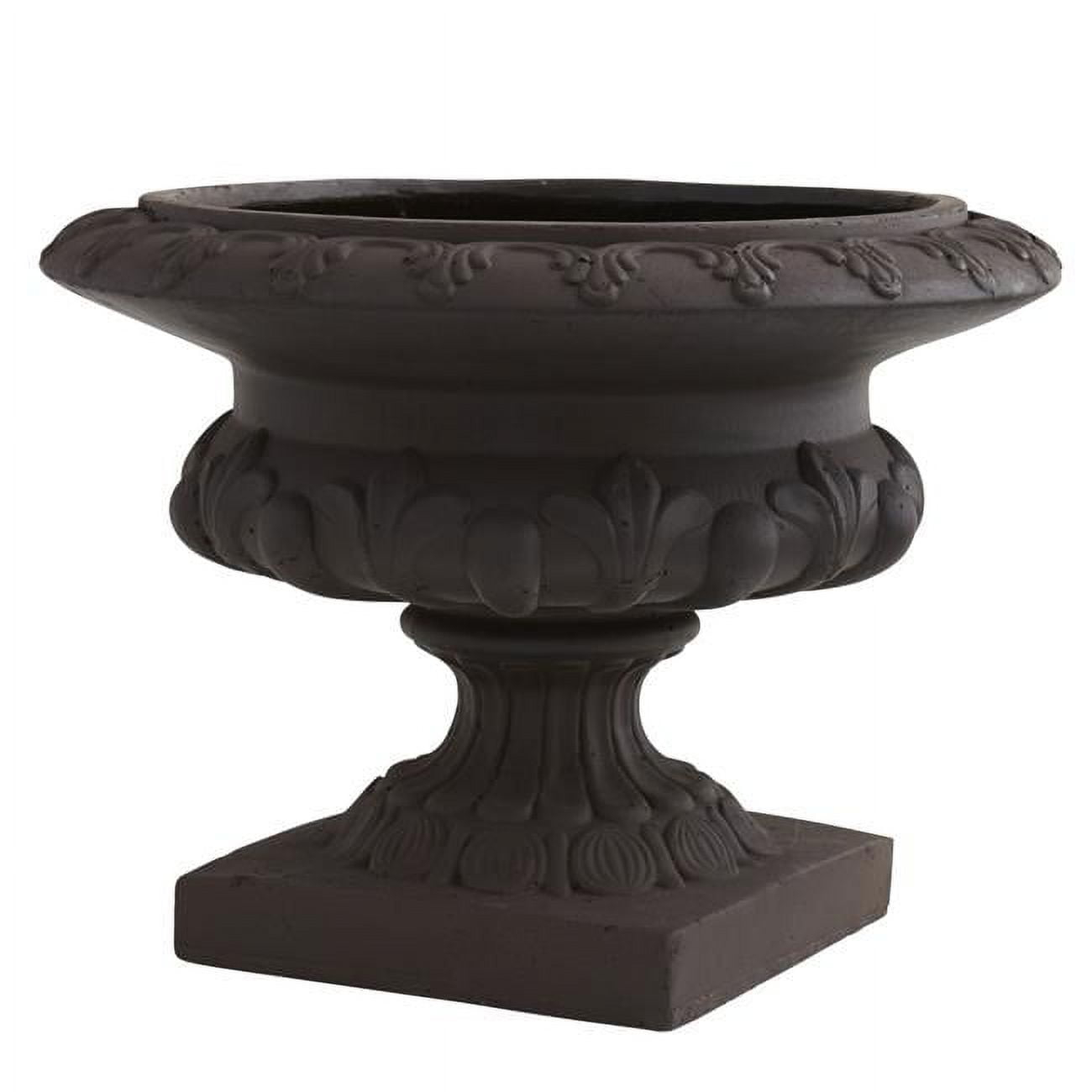 Nearly Natural 12.5in. Iron-finish Decorative Urn (Indoor/Outdoor)