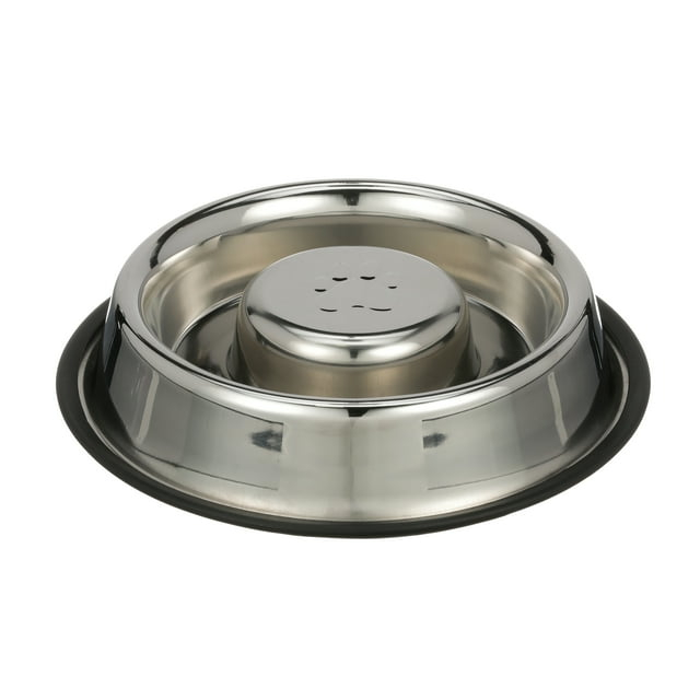 Neater Pets Stainless Steel Non-Tip Slow Feed Bowl - Improves Digestion, Stops Obesity, and Slows Down Eating, 1.5 Cup