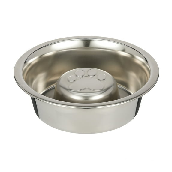 Neater Pets Stainless Steel Slow Feed Bowl - Improves Digestion, Stops Obesity, and Slows Down Eating - Fits in Medium Neater Feeder Deluxe and Most Elevated Feeders, 1 Cup