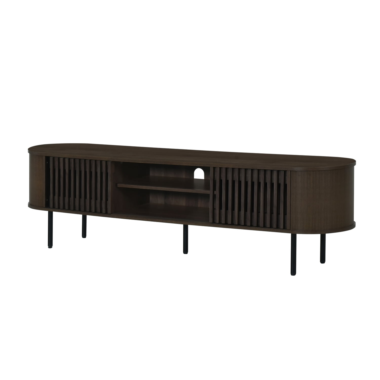 New Classic Furniture, Brax Walnut TV Stand, Brown