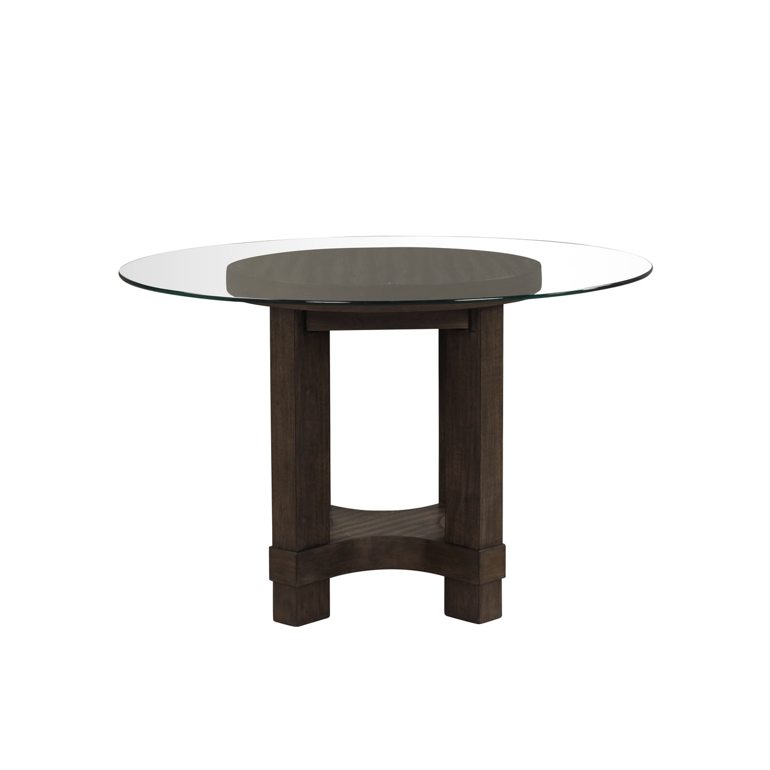 New Classic Furniture Cityscape 5-Piece Solid Wood Dining Set in Walnut