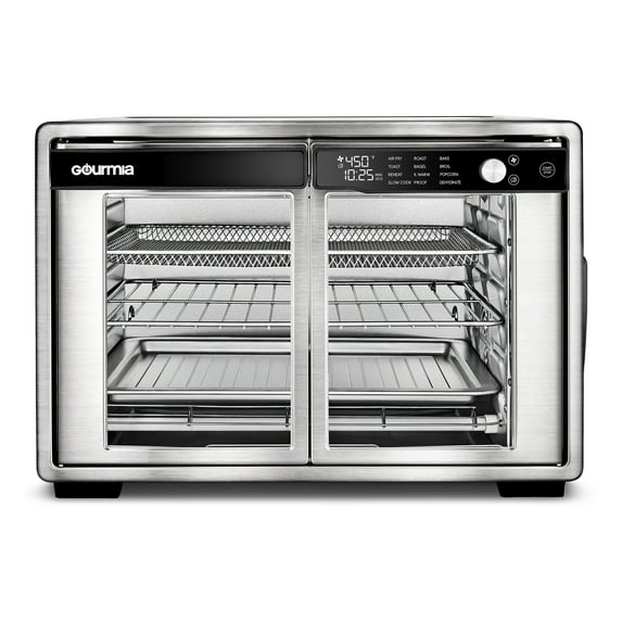 New Gourmia 1700W 9-Slice Digital Toaster Oven Air Fryer, 12 Cooking Preset, 35L, Stainless Steel