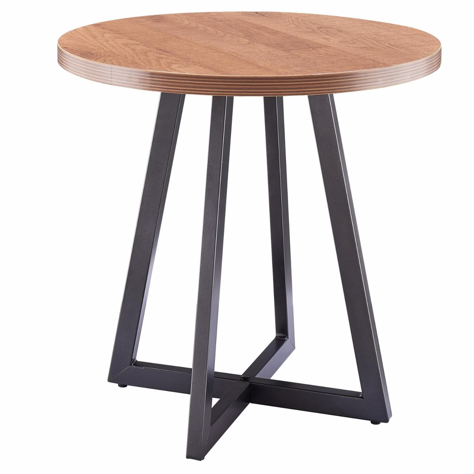 New Pacific Direct Courtdale 20" Round Wood End Table in Gliese Brown