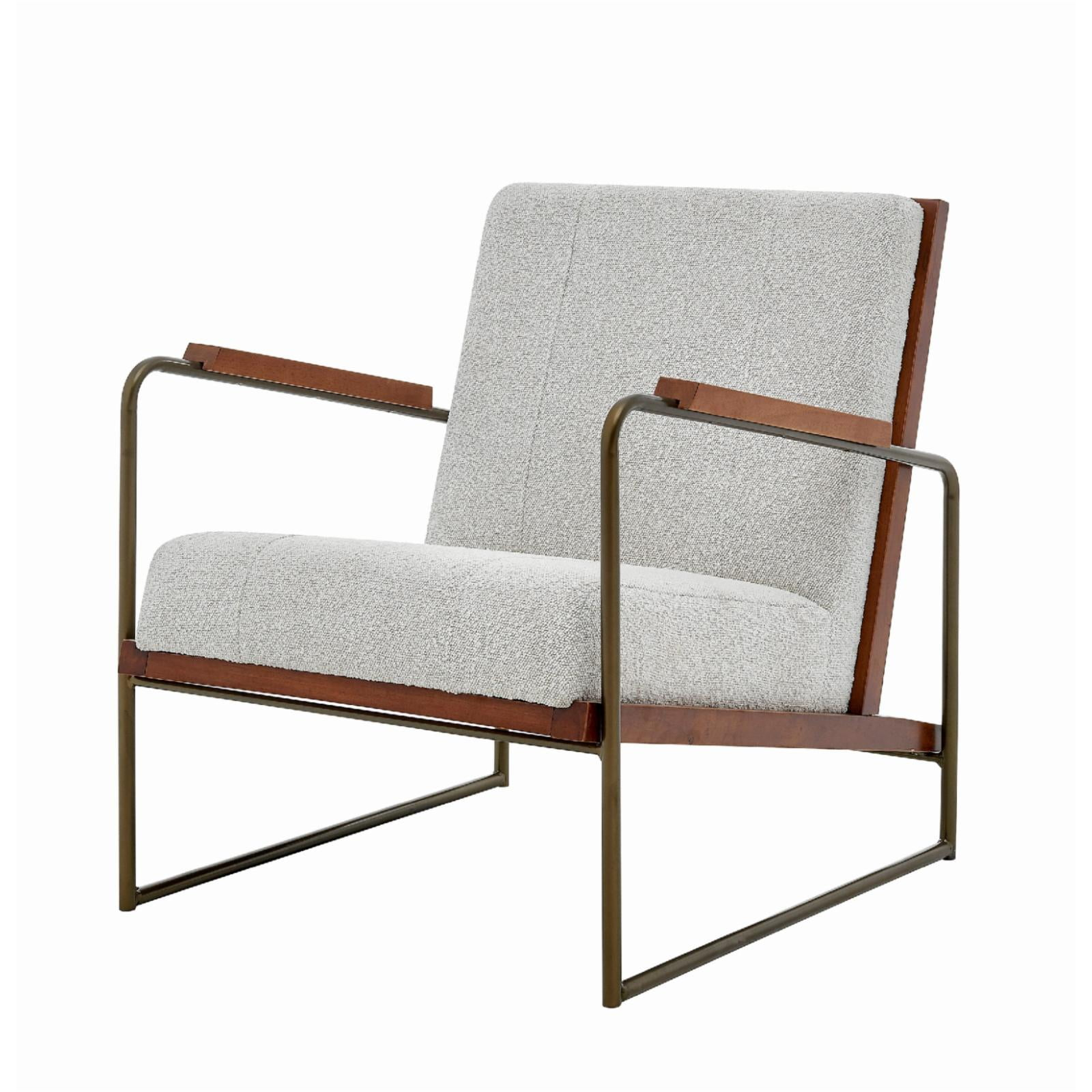 New Pacific Direct Damian 18" Fabric Accent Arm Chair in Boucle Beige