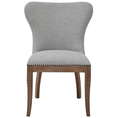 New Pacific Direct Dorsey 20" Fabric Chair in Cardiff Gray (Set of 2)
