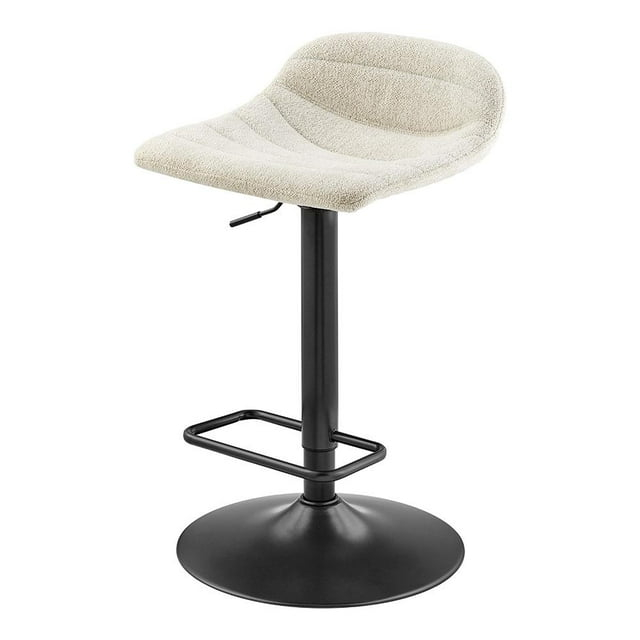 New Pacific Direct Koa Fabric Gaslift Swivel Bar Stool, (Set of 2)