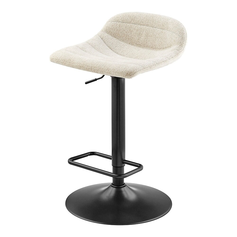 New Pacific Direct Koa Fabric Gaslift Swivel Bar Stool, (Set of 2)