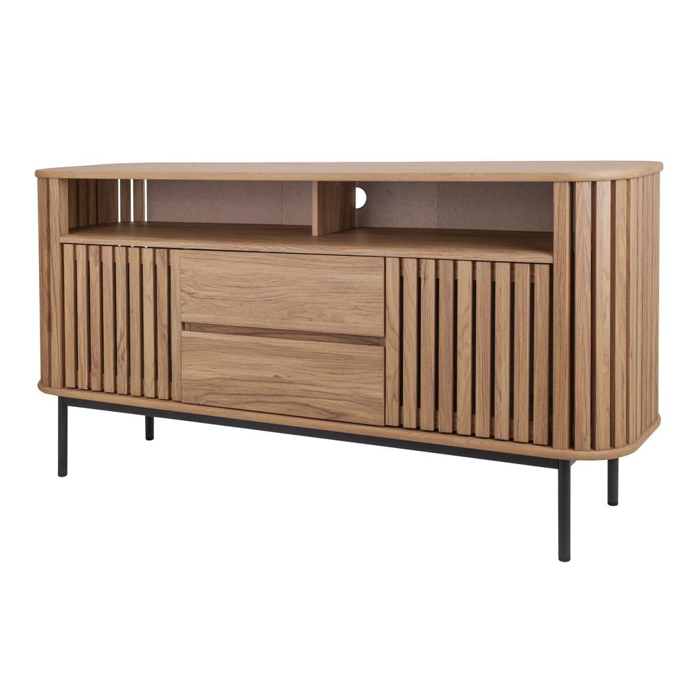 New Pacific Direct Renwick Sideboard 2 Drawers + 2 Doors in Terra Oak