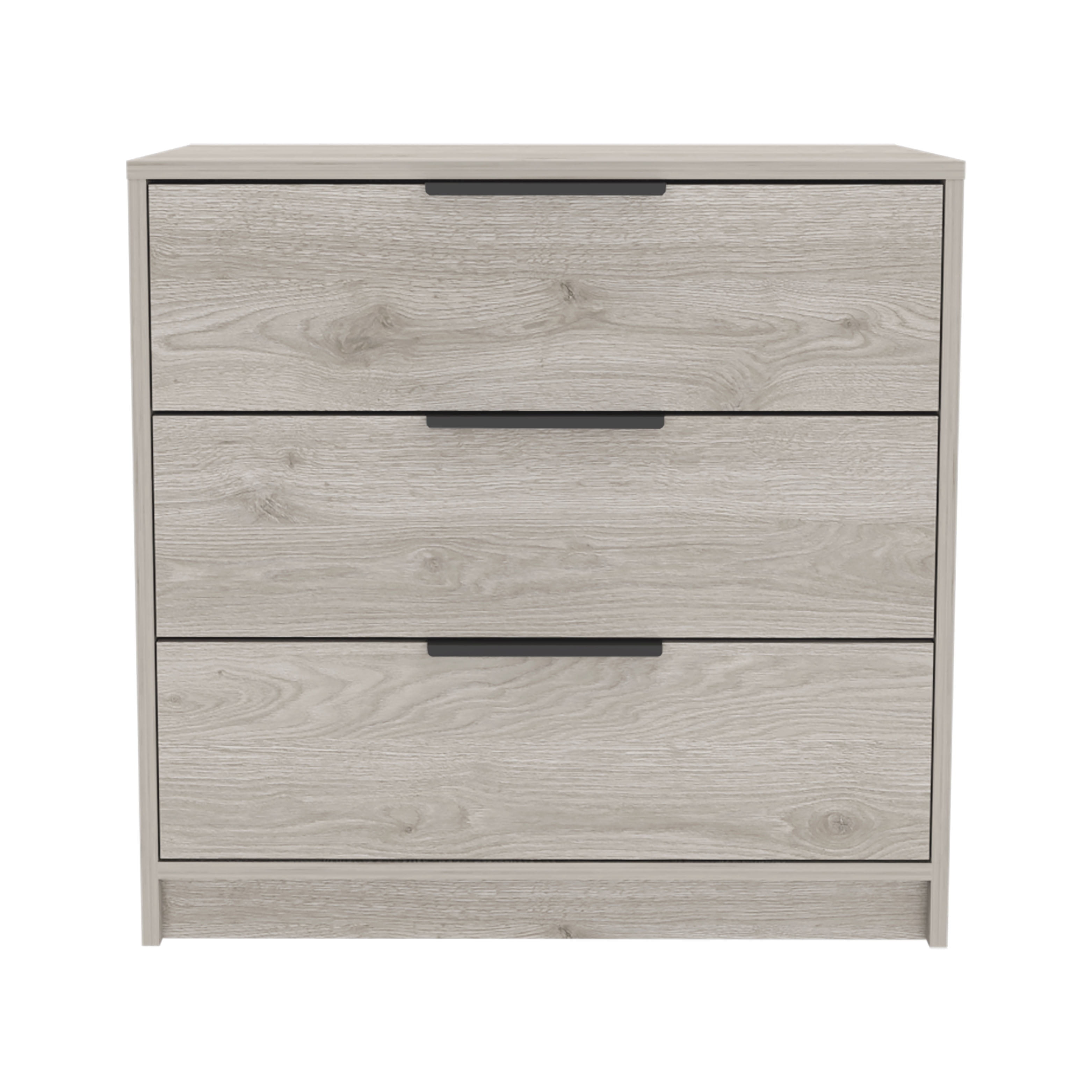 Newboti Furniture Kaia 3 Drawers Dresser, Superior Top -Light Gray 00128