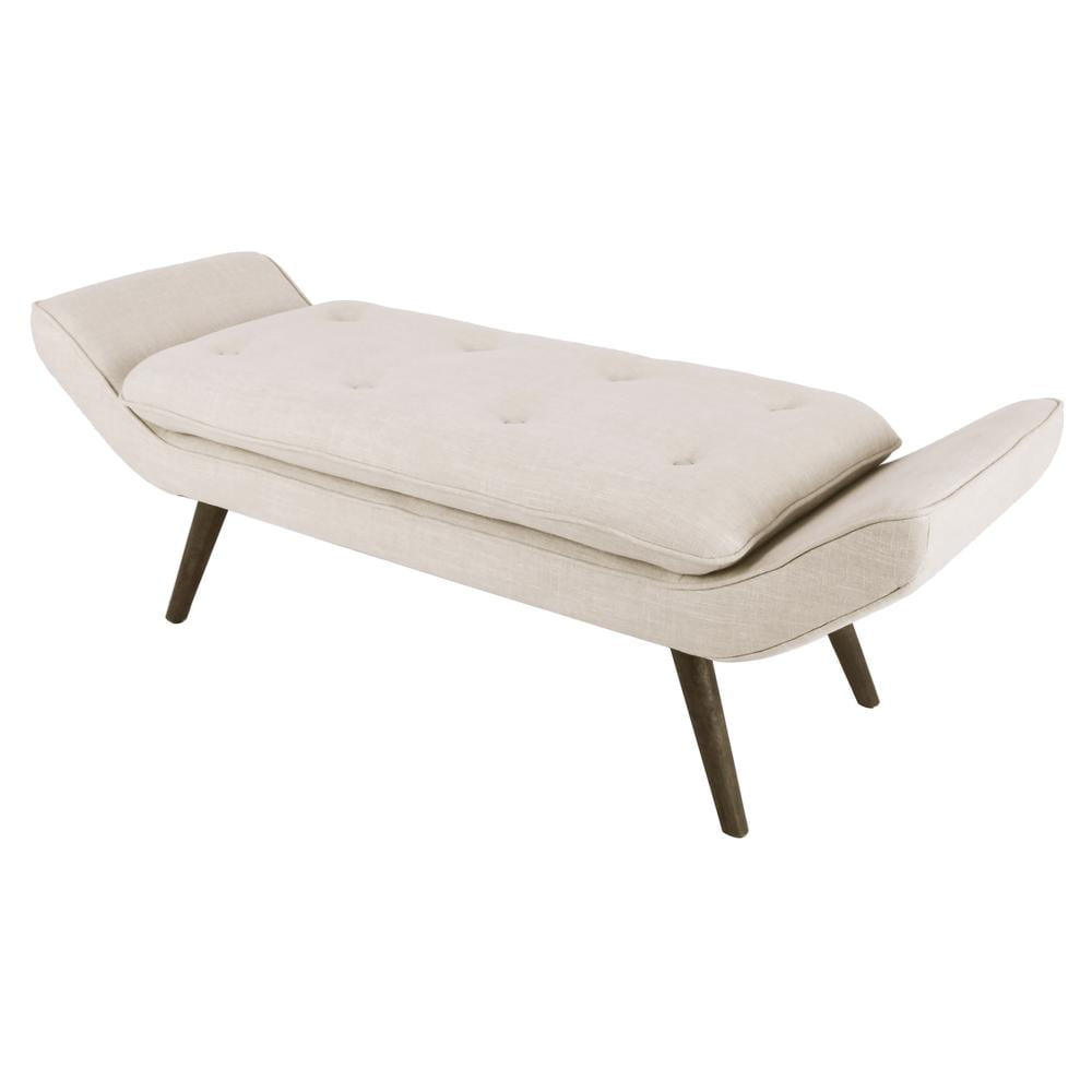 Newcastle Cushioned Tufted Bench, Multiple Colors