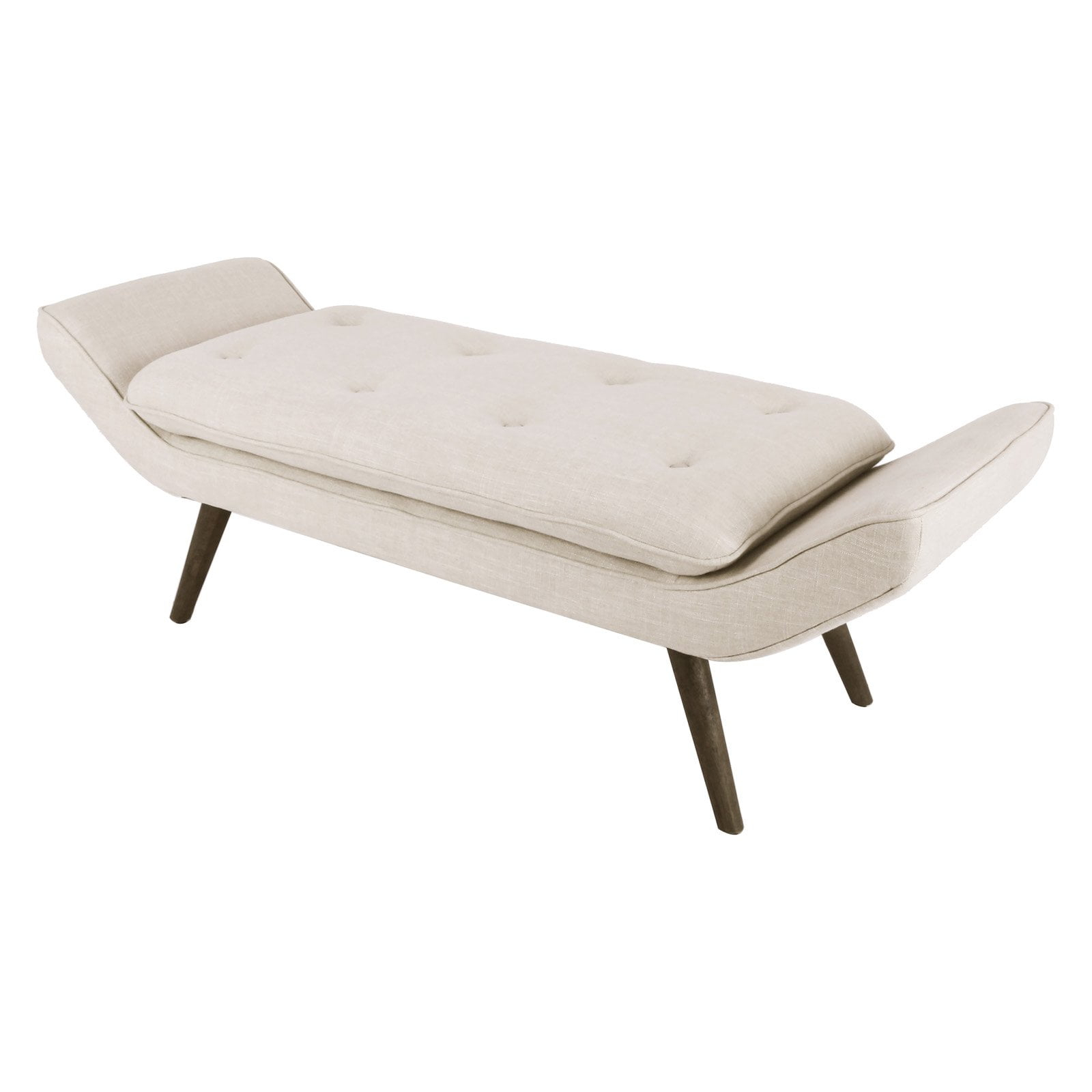 Newcastle Cushioned Tufted Bench, Multiple Colors