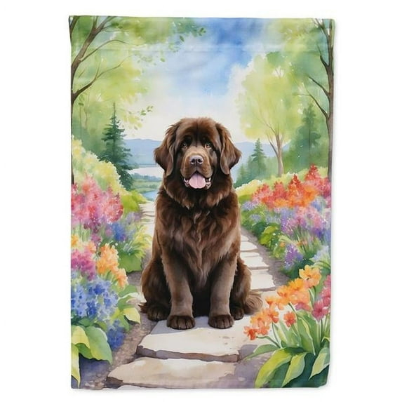 Newfoundland Spring Path Garden Flag 11.25 in x 15.5 in