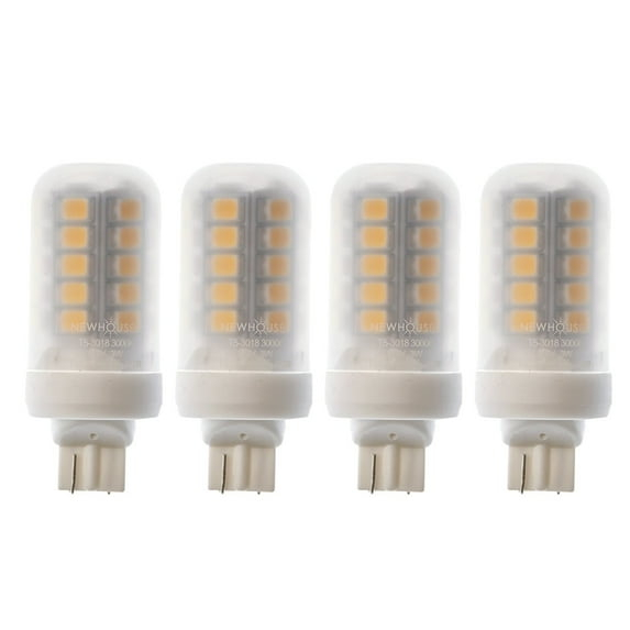 Newhouse Lighting 3W (18W Equivalent) T5 LED Bulb Halogen Replacement Lights, 280 Lumens, 12V, 3000K - 4 Pack