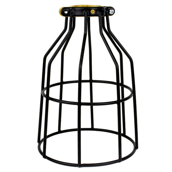 Newhouse Lighting Metal Wire Lamp Guard for Ceiling Fan Light Covers, Pendant String Light and Vintage Lamp Shades / Cover, Industrial Wire Fixture Iron Bird Cage