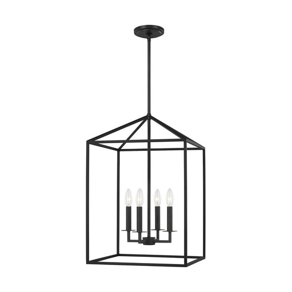 Lucius Pendant Light - Black / 15.5"W