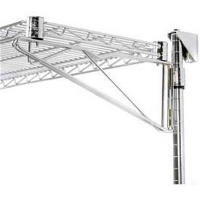 Nexel Wall Mount Wire Shelf - Additional Level, 72 x 18 in. - Chrome