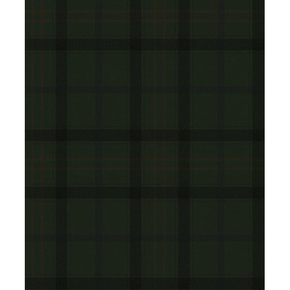 NextWall Greenery Tailor Plaid Peel and Stick Wallpaper - 20.9 in. W x 18 ft. L Roll